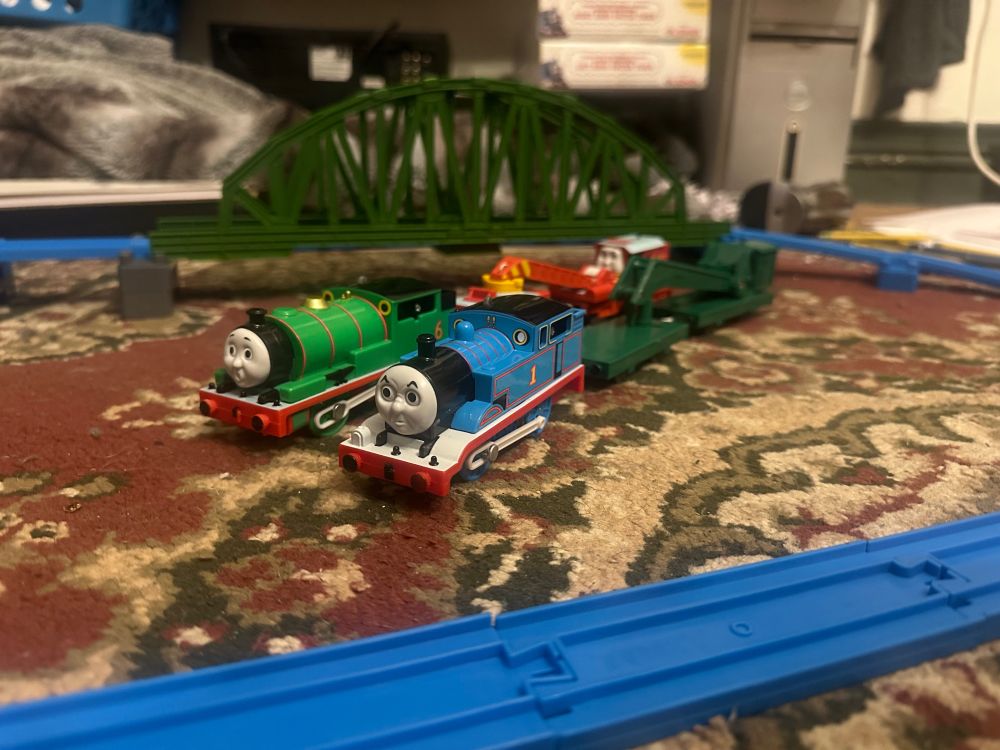 plarail shocked percy and angy chomish