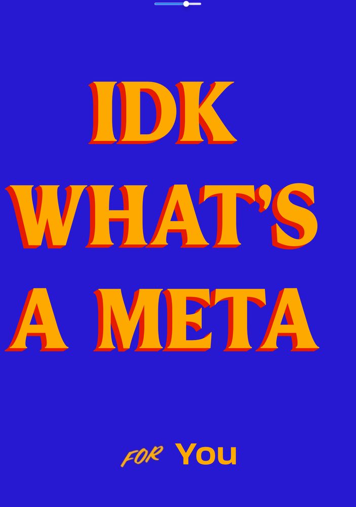 A Zohran Mamdani sign saying “idk what’s a meta for you”