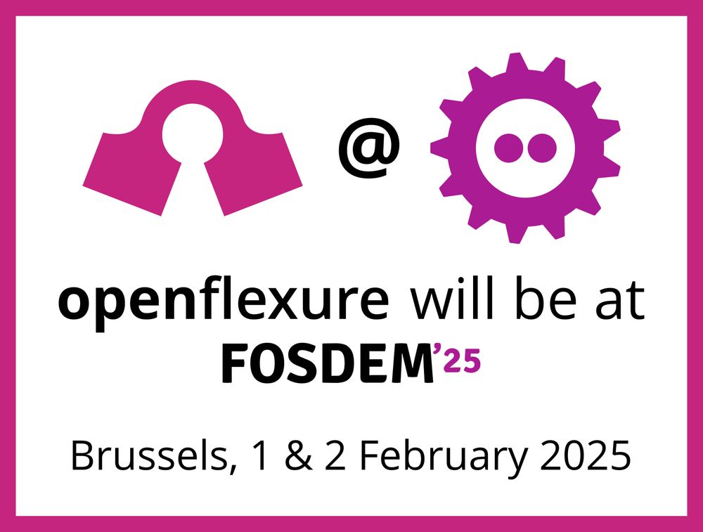 Announcement poster for OpenFlexure at FOSDEM 2025