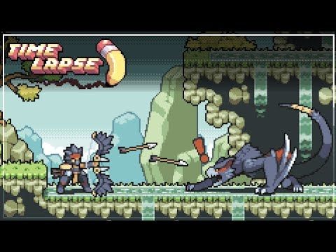 Drawing MONSTER HUNTER PORTABLE 3RD mockup in PIXEL ART (platform version)