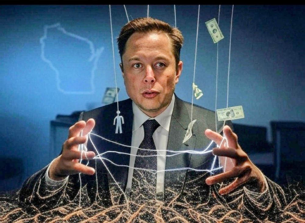 Musk the puppet master trying to buy votes. 