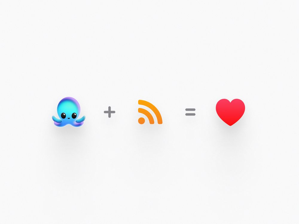 Openvibe octopus logo + RSS logo = heart 