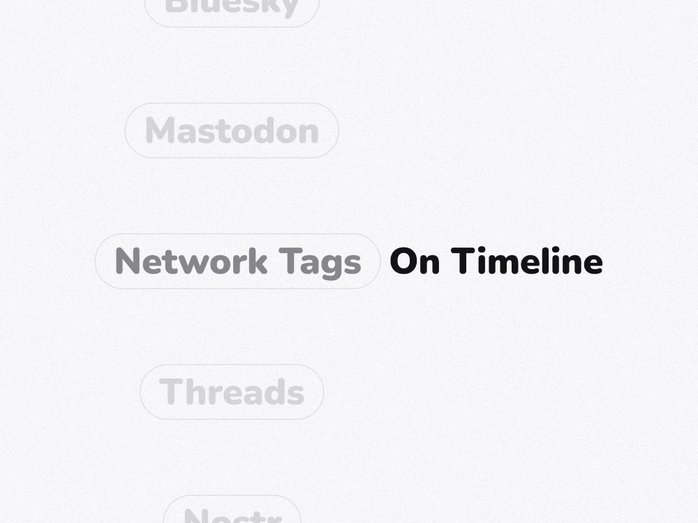 Network Tags On Timeline