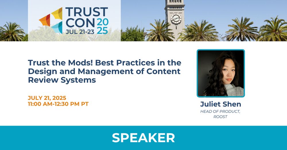Speaker graphic - Juliet Shen (TrustCon 2025)