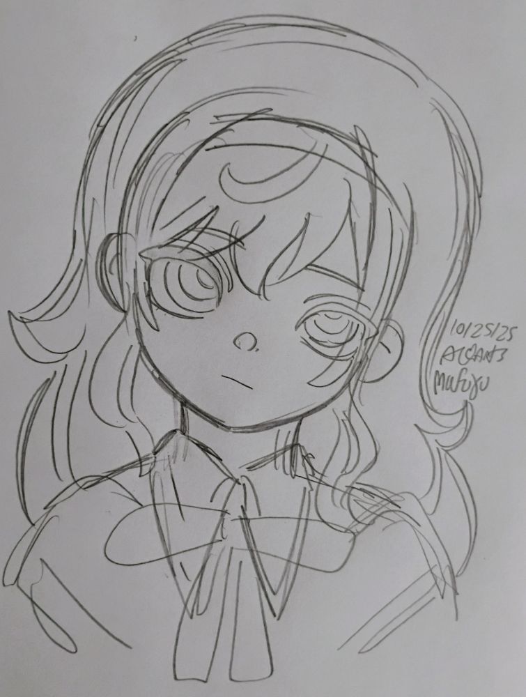 Mafuyu from Project Sekai as Homura from Madoka Magica.