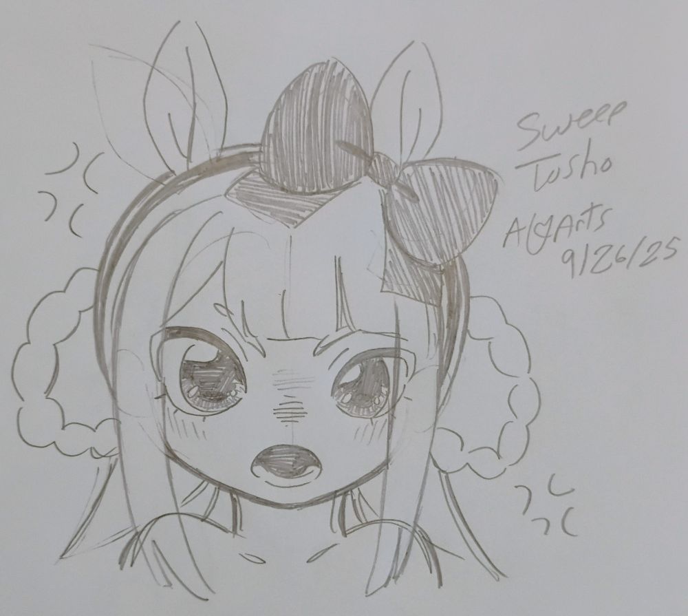 Sweep Tosho from Uma Musume.
