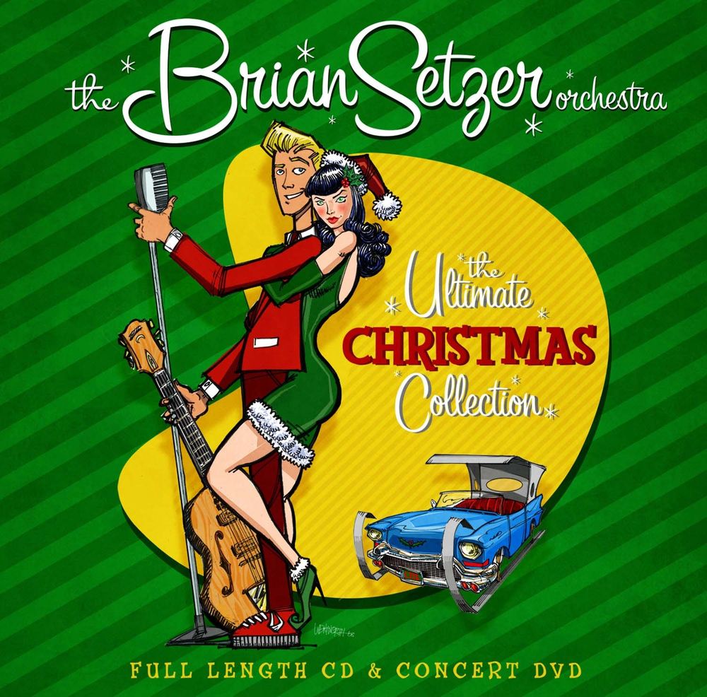 picture of CD "The Brian Setzer Orchestra The Ultimate Christmas Collection" two CD set.