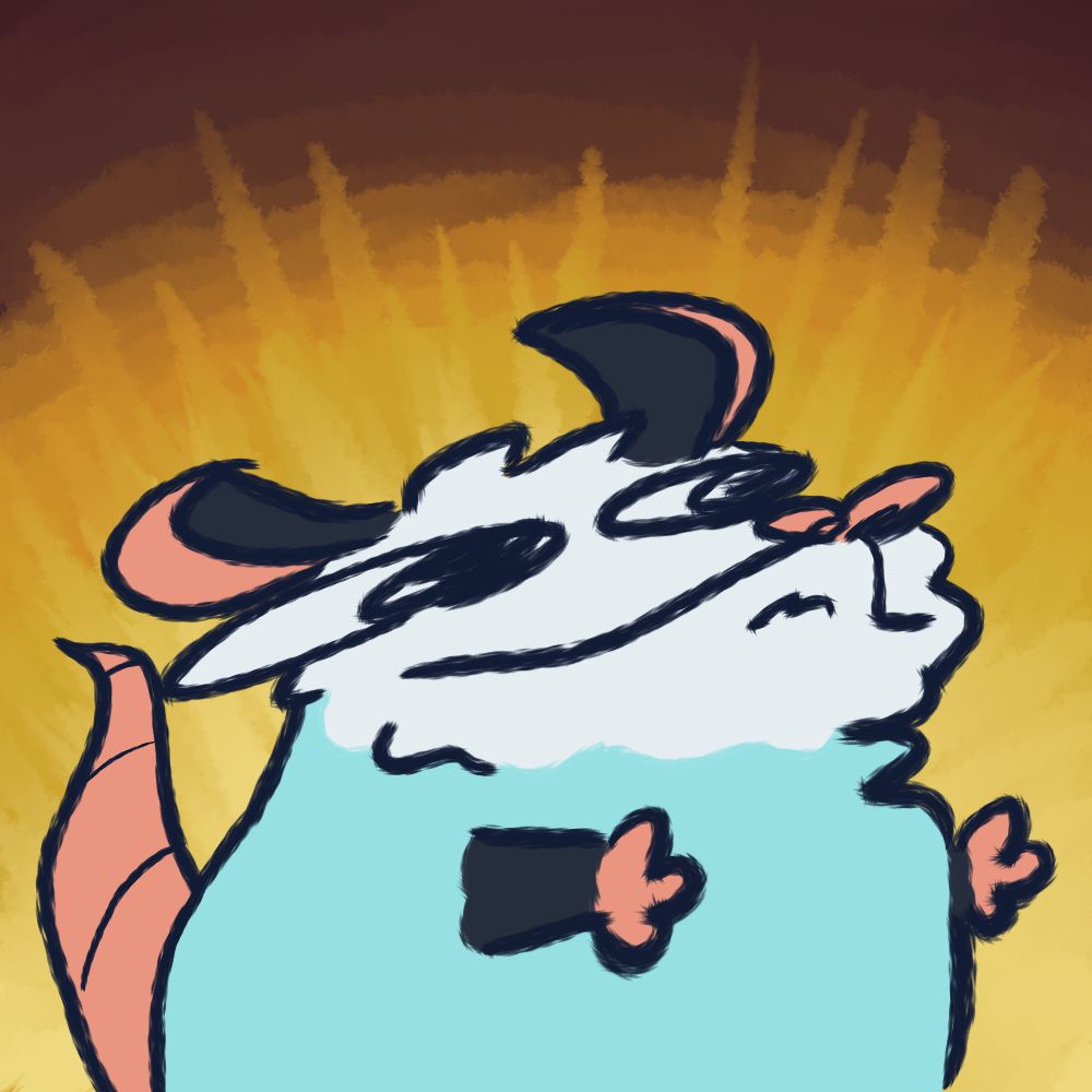 Melvin the Possum lookin' extra sus, he's up to no good for sure