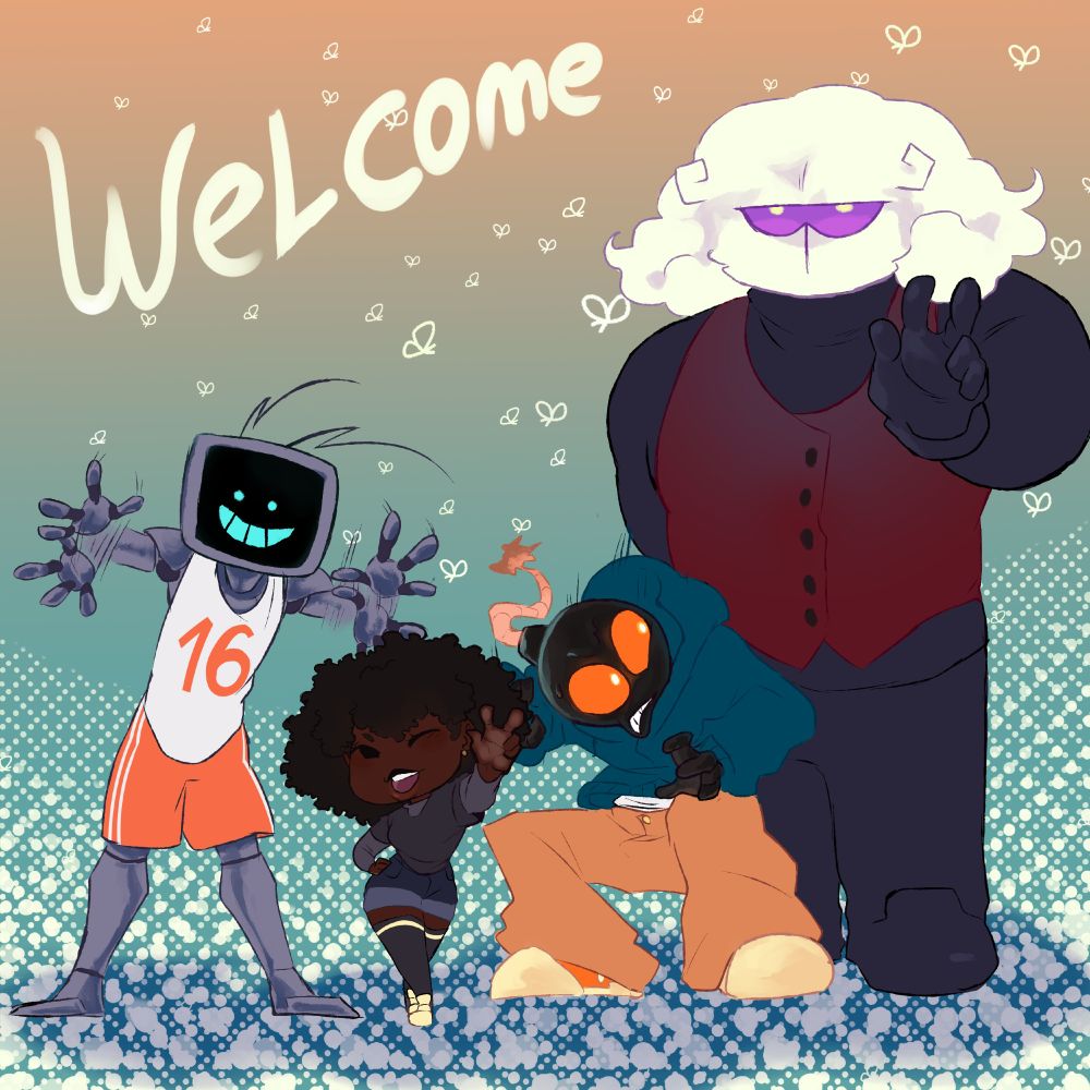 Hex, Carol, Whitty and Gresel(my oc).