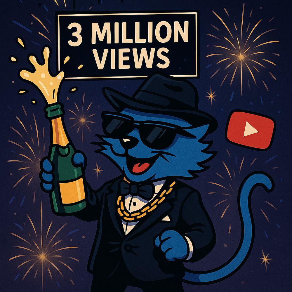 3 million views - https://yt.cryptocat.me