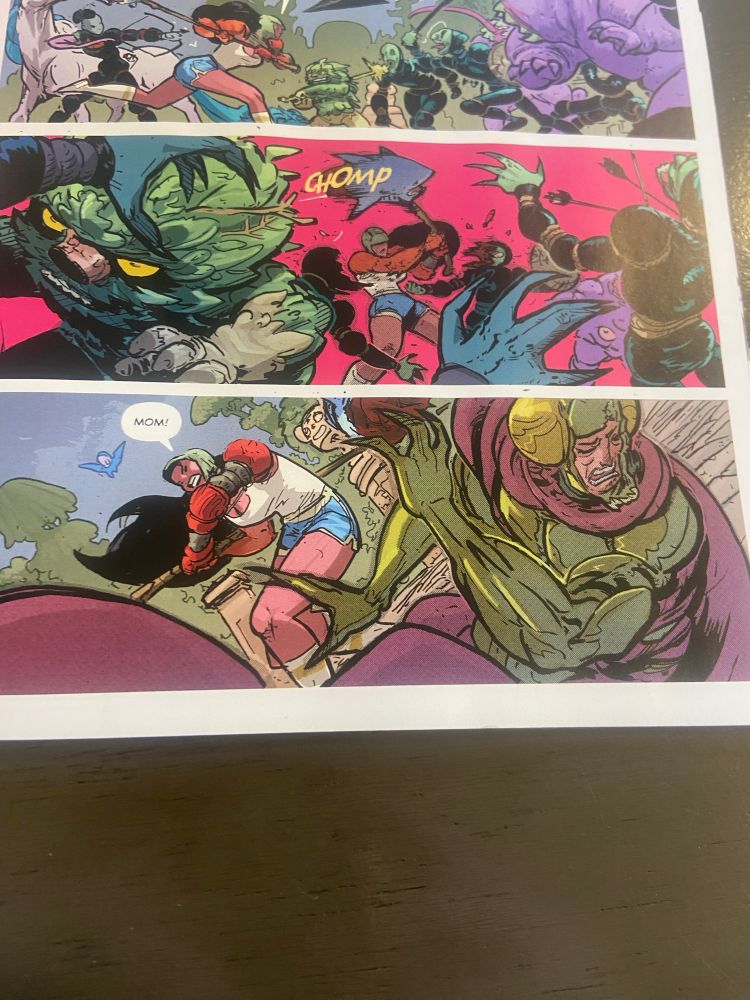 A woman confronts her mom who is a bug creature. 