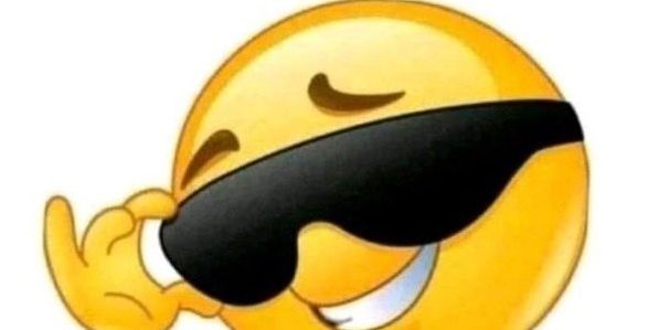 emoji com óculos de sol