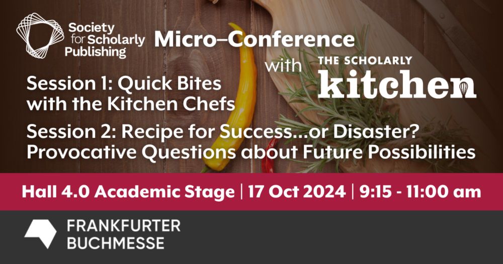 Frankfurter Buchmesse | Micro-Conference with The Scholarly Kitchen