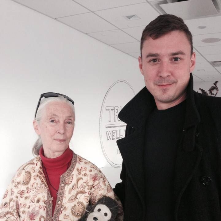 Photo of me and Jane Goodall