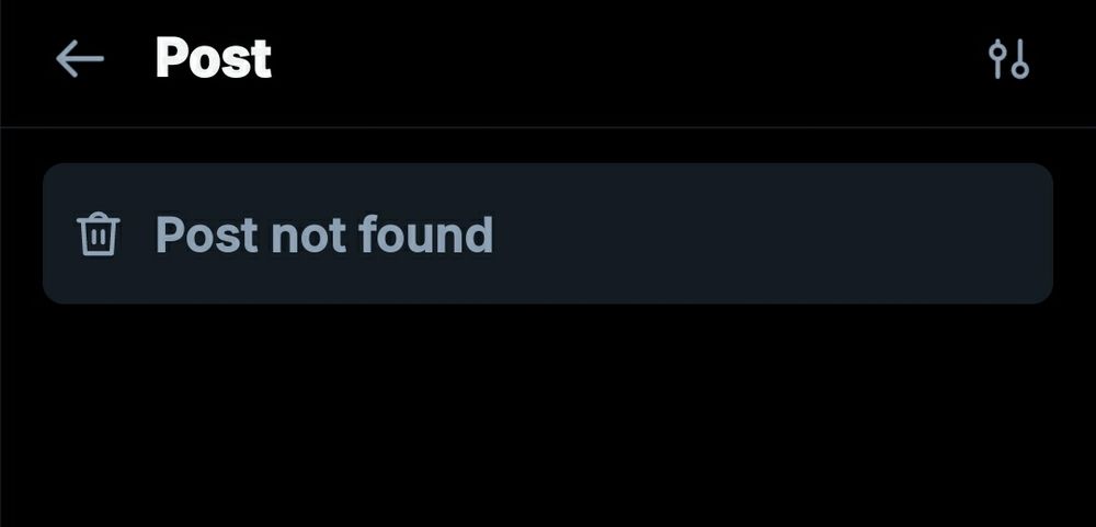 Post not found 