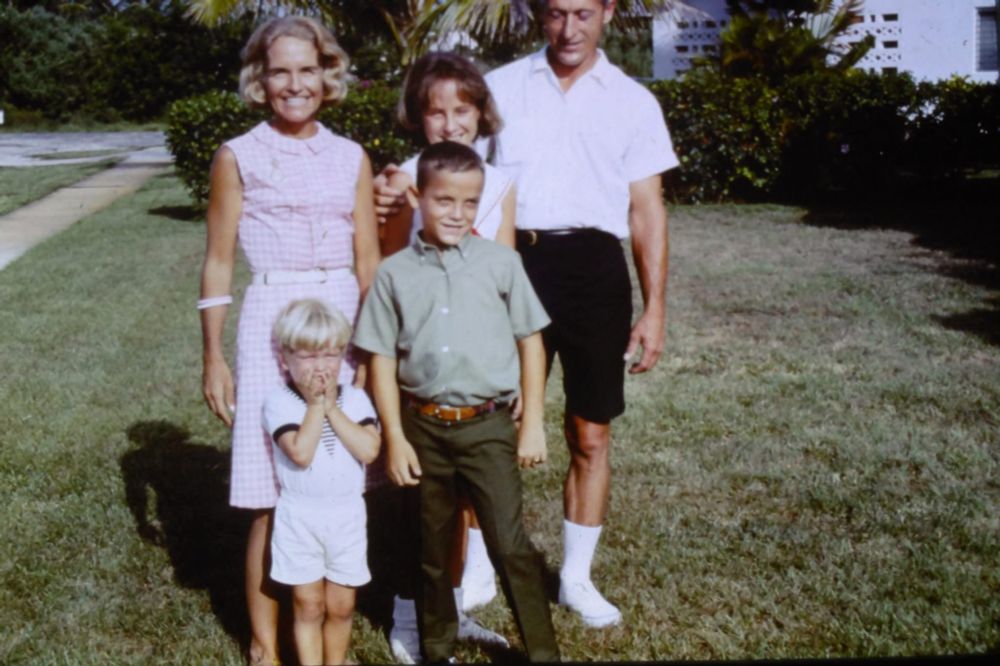 My parents and the three of the youngest of five. My sister, brother and the notorious Matt the baby brat!