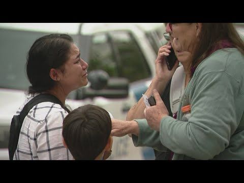 Witnesses watch as father detained, separated from partner and son