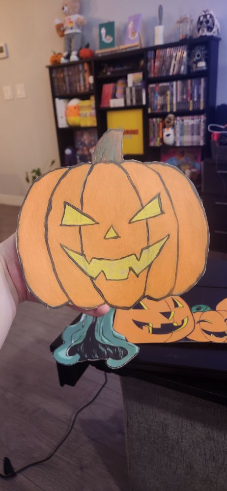Another painting my husband did but of a pumpkin! 