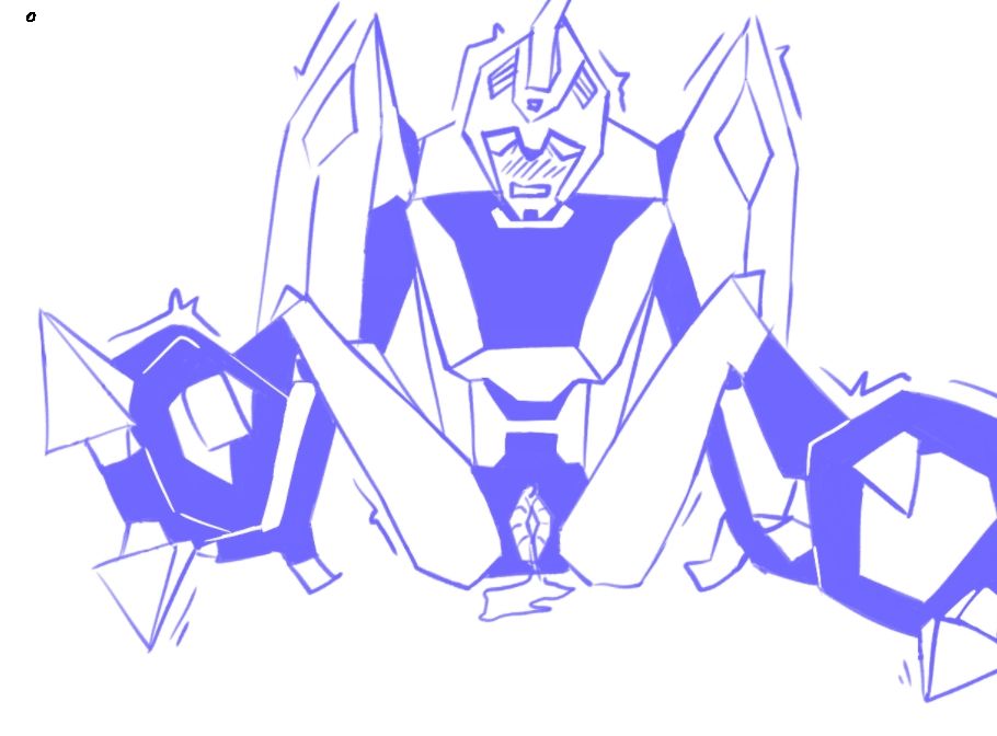 Blurr (animated) trembling and shaking while his valve is exposed, dripping a lot of lubricant liquid.