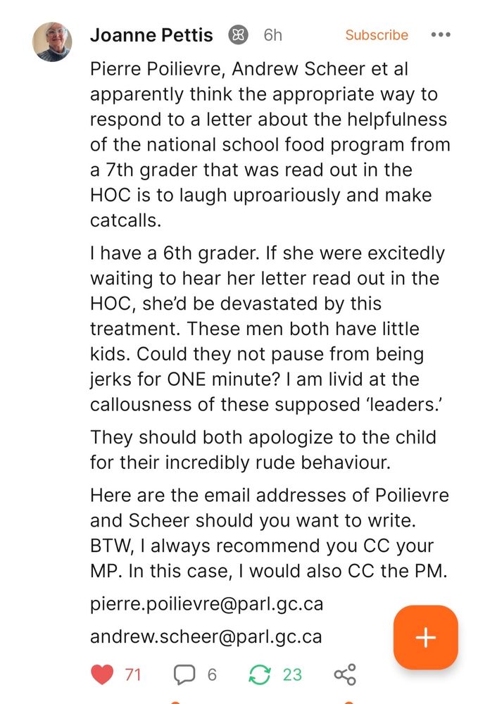 Poilievre and Scheer being idiots again.