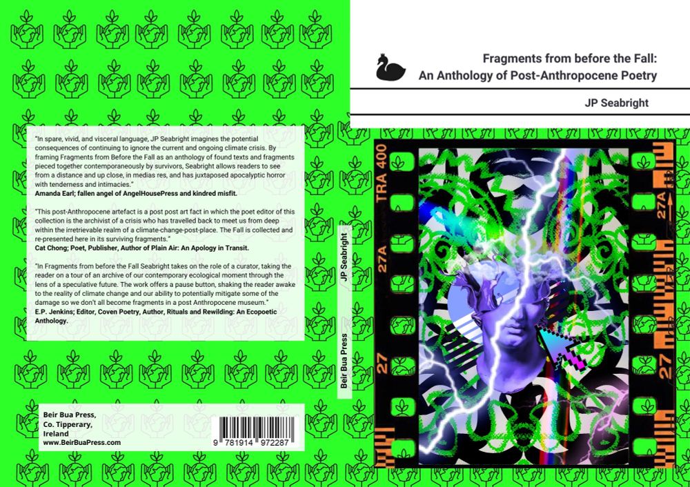 Black and neon green Cover of JP Seabright Fragments of the Fall 