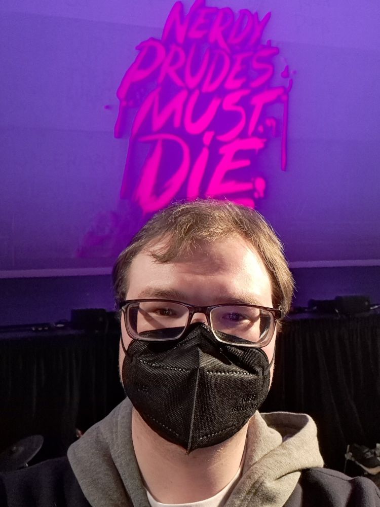 A selfie of me at the Musical: "Nerdy Prudes Must Die"