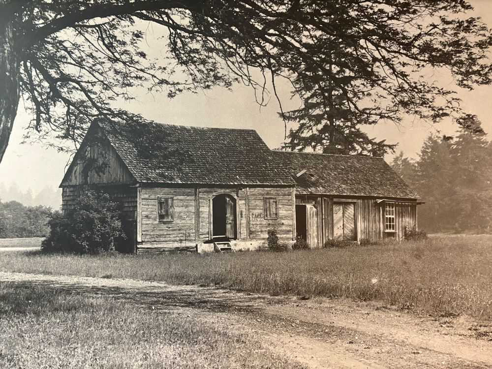 The granary at the Fort Nisqually Preserve. 