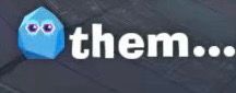 A zoomed in and cropped screenshot from the video game Donkey Kong Bananza. An icon of a Fractone, a creature that resembles a stone, is next to the word “them…”