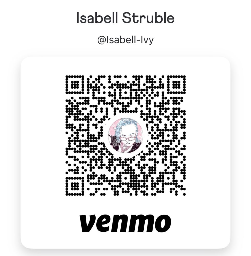 QR code for @isabell-ivy on Venmo. 