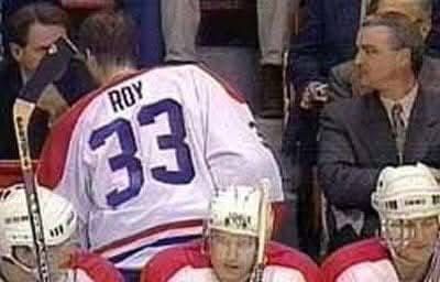 Dec 2, 1995, Patrick Roy is telling Ron Corey that he has played his last game in Montreal. 