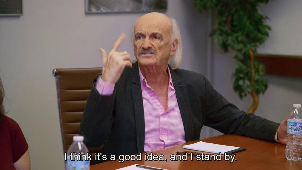 I think it's a good idea, and I stand by.