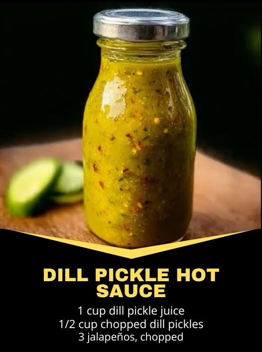Dill pickle hot sauce recipe. 