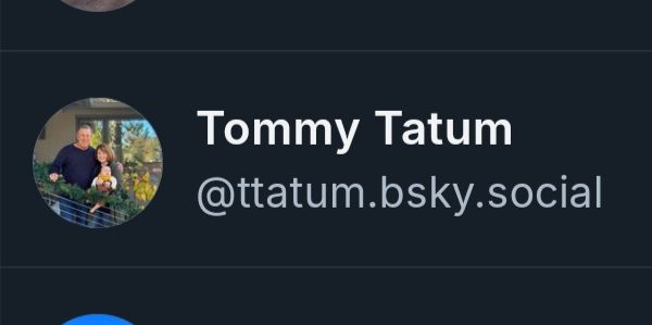 Screenshot of secondary account @ttatum.bsky.social