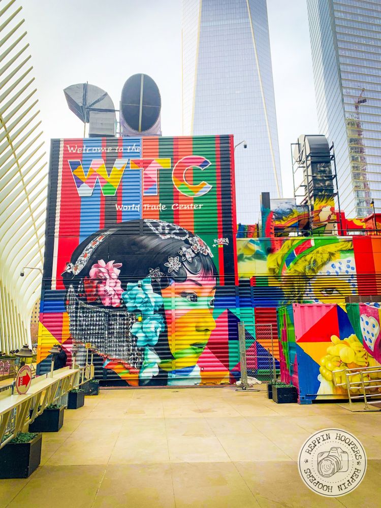 One of Kobra’s famous murals can be found at the site of the World Trade Center in New York City.