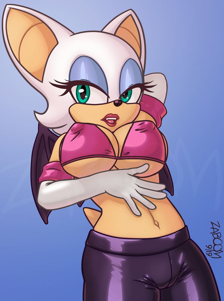 Rouge The Bat (Pinup) - Artwork © Zaboom (2019). All Rights Reserved.