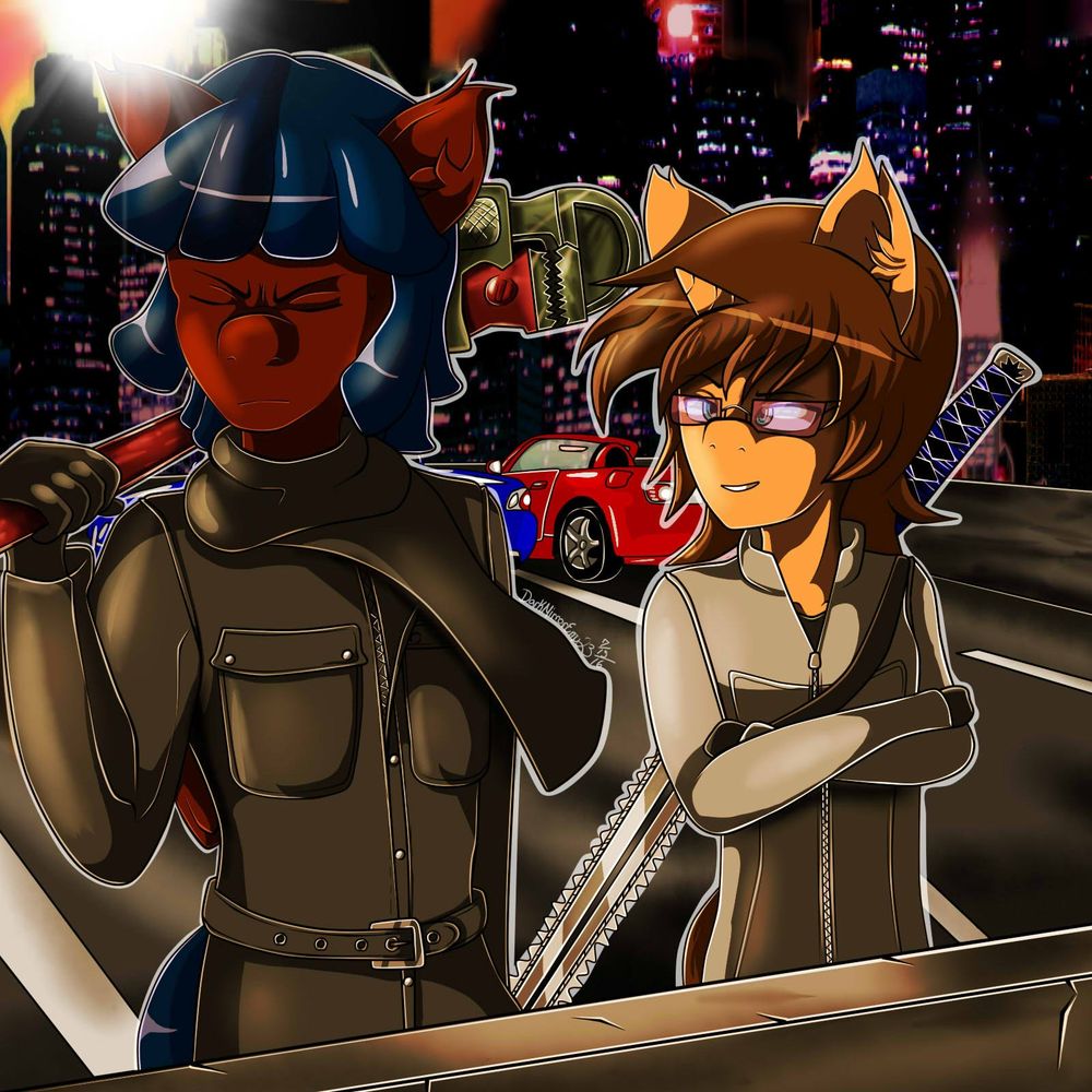 Sons Of Spectrum & Symbac (MLP) © SCGRANT. Artwork © SkullZLatte (July 2016).