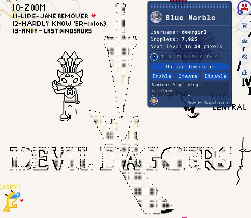 unfinished devil daggers art on wplace
