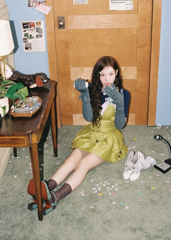 nayeon from twice concept photo for their 10th anniversary album Ten: The Story Goes On