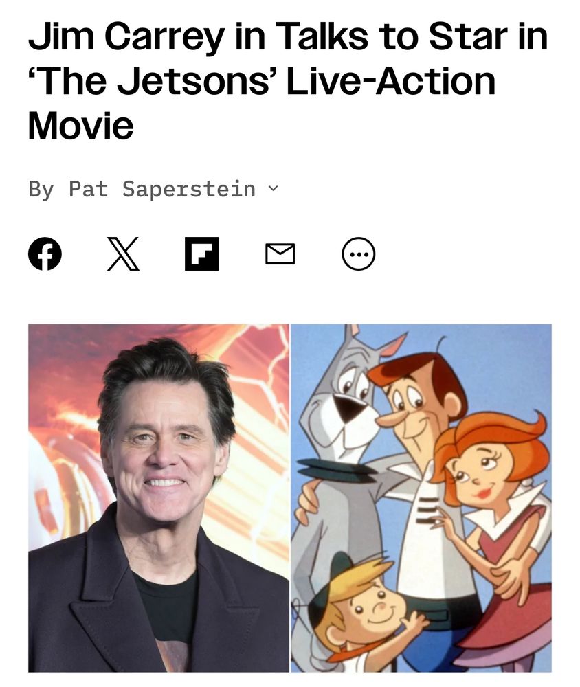 Jim Carrey in Talks to Star in 'The Jetsons' Live-Action Movie
