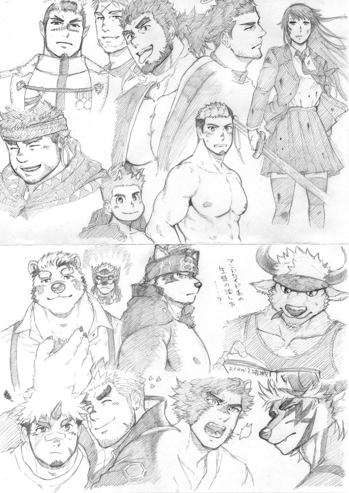 放サモキャラらくがき