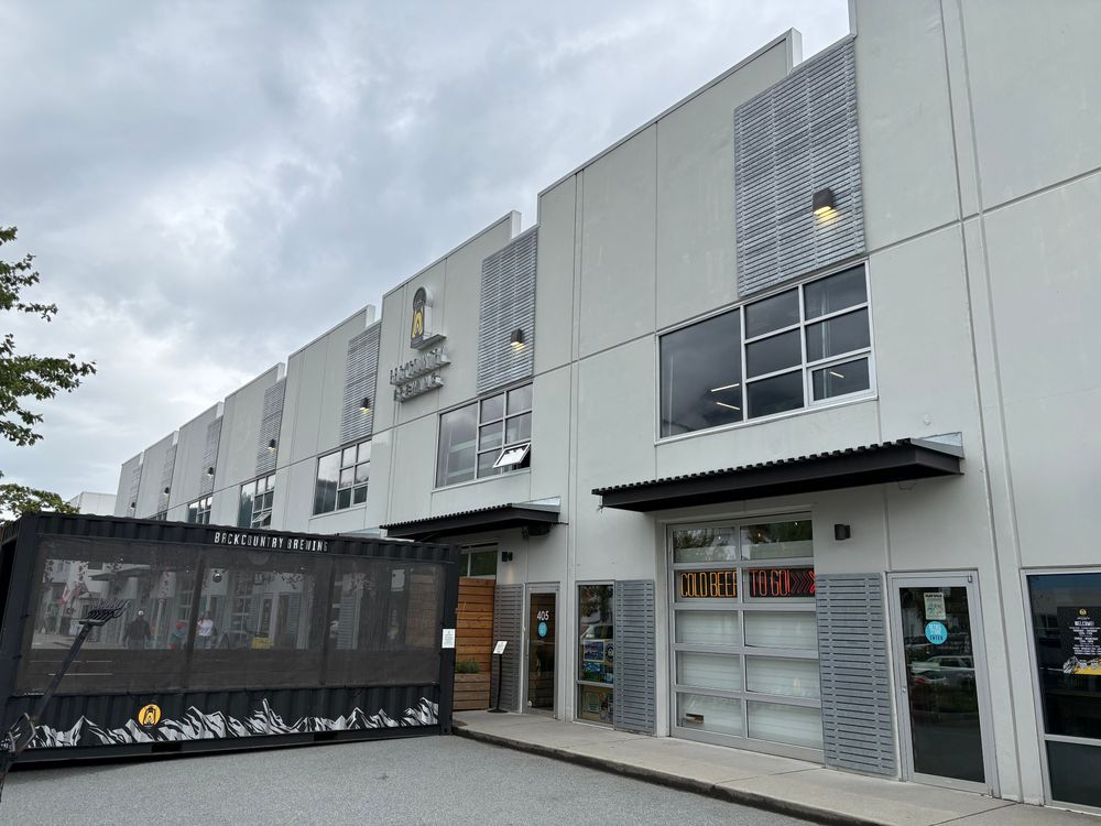 View of the Back Country Brewery storefront.