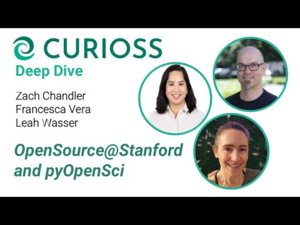 CURIOSS Deep Dive: OpenSource@Stanford & pyOpenSci