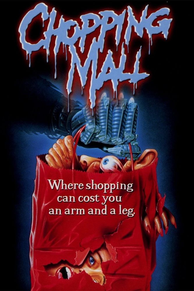 Poster for Jim Winorsky’s 80s horror film, Chopping Mall
