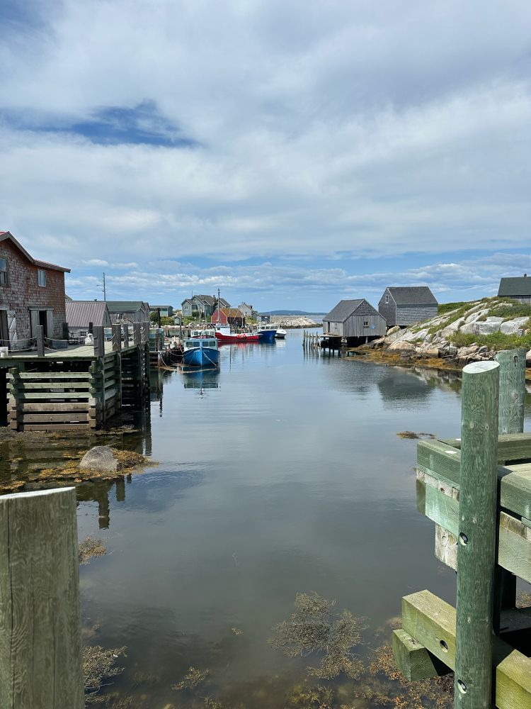 The fishing wharves at Peggy’s Cove