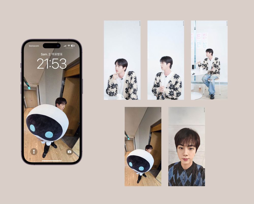 Jin - Teo Universe Instagram post + Wootteo Instagram post + BTS X post