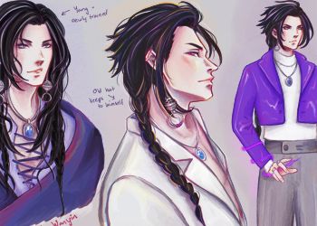 Group of arts of Yu Wanyin (Jiang Cheng) over hsi long life as a witch. 