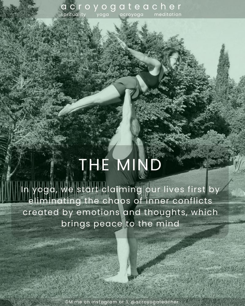 A couple practicing acroyoga: the base (Hakan Yaşarcan) stands upright, confidently holding the flyer balanced on his outstretched hands high above his head while the flyer extends horizontally in a free, open pose like a bird in flight. Photo by Hakan Yaşarcan @acroyogateacher