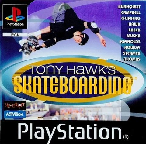 pochette du jeu tony hawk's pro skater sur Ps1