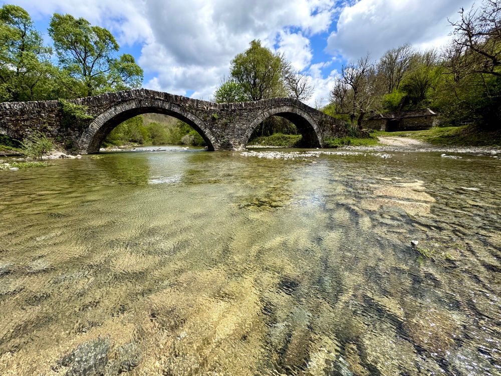 Very old stone bridges in North-Greece