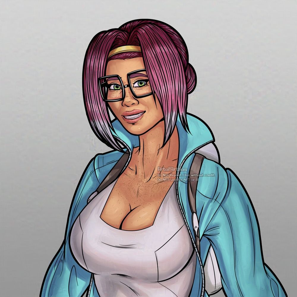 Half body artwork of Blurie Squidlings. Character belongs to BlurSquidArt